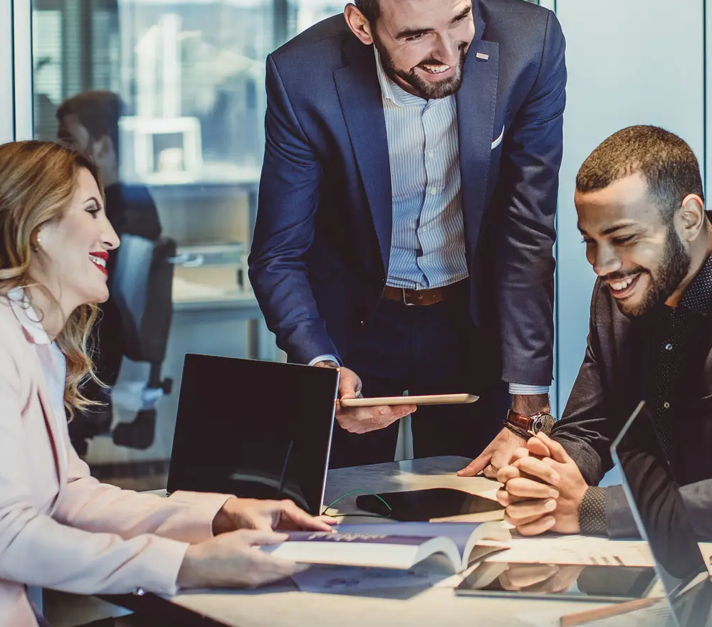 People in meeting